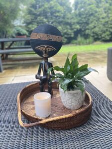 Nature centred meditation altar created by Penny Horne