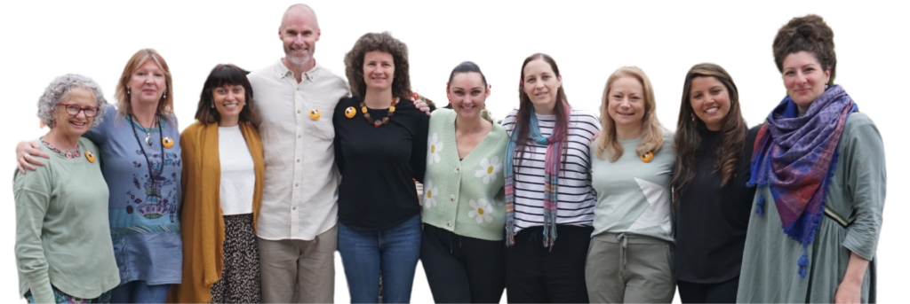 The team that offer free guided meditation evenings online at ACMM